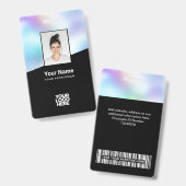 カスタムの背景画企業の像ロゴ名 バッジ (正面＆裏面)