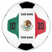 カスタムの背番号入りメキシコ国旗サッカーボール サッカーボール (正面)