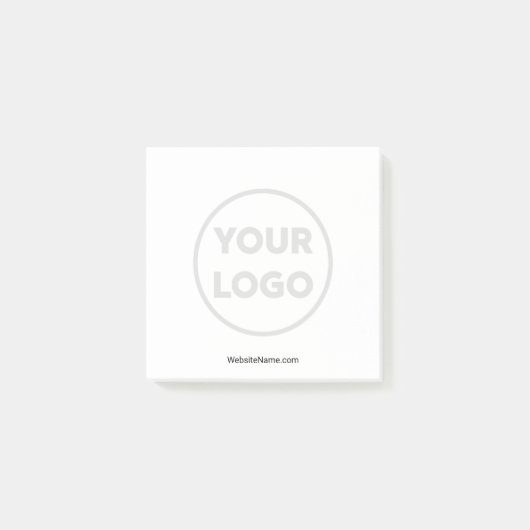 カスタムの色あせビジネスのロゴと文字 ポストイット (正面)