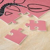 カスタムの色のパズル ジグソーパズル (側面)