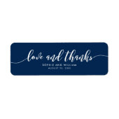 カスタムの色のラリラックスブと感謝していスクリプト ラベル (正面)