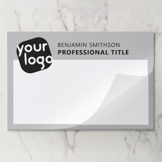 カスタムの色名タイトルここにロゴを追加 ペーパーパッド (折り畳み)