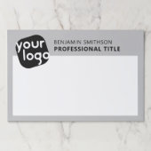 カスタムの色名タイトルここにロゴを追加 ペーパーパッド (正面)