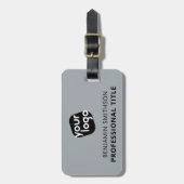 カスタムの色名タイトルここにロゴを追加 ラゲッジタグ (正面縦)