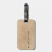 カスタムの色名タイトルここにロゴを追加 ラゲッジタグ (裏面縦)