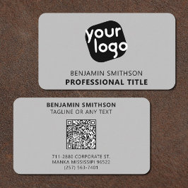 カスタムの色名タイトルここにロゴを追加 名刺