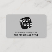 カスタムの色名タイトルここにロゴを追加 名刺 (正面)