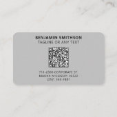 カスタムの色名タイトルここにロゴを追加 名刺 (裏面)