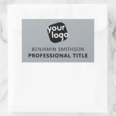 カスタムの色名タイトルここにロゴを追加 長方形シール (バッグ)