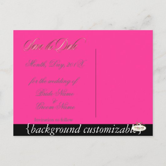 カスタムの色、写真はがきを保存 案内ポストカード (裏面)