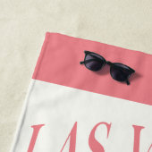 カスタムの花嫁と花嫁のメイドラスベガスバチェロレッテ ビーチタオル (インサイチュ)