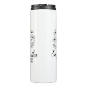 カスタムの花嫁メイド名フローラ タンブラー (裏面)