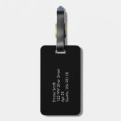カスタムの荷物タグ – フローラ旅行ID ラゲッジタグ (裏面縦)