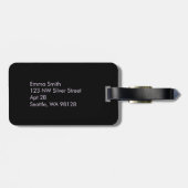 カスタムの荷物タグ – フローラ旅行ID ラゲッジタグ (裏面横)