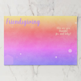 カスタムの親和力/パーティーの涙遠くにランチョンマット ペーパーパッド