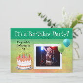 カスタムの誕生日パーティーの招待 招待状 (スタンド正面)