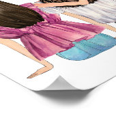 カスタムの贈り物 |友最高の人ポスター ポスター (角)