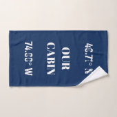 カスタムの車室座標 バスタオルセット (ハンドタオル)