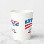 カスタムの選挙運動アメリカ国旗の選挙 紙コップ (左)