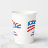 カスタムの選挙運動アメリカ国旗の選挙 紙コップ (右)