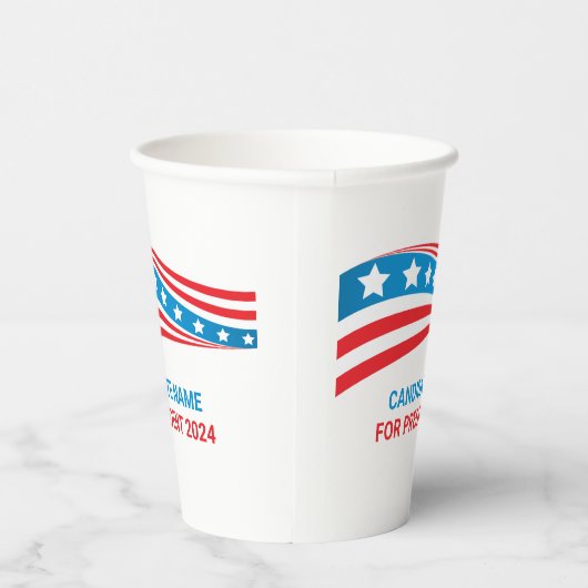 カスタムの選挙運動アメリカ国旗の選挙 紙コップ (右)