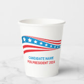 カスタムの選挙運動アメリカ国旗の選挙 紙コップ (正面)