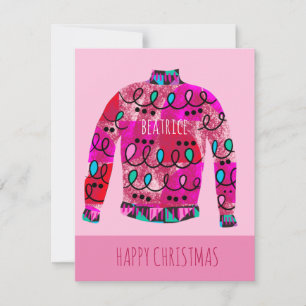 カスタムの醜いクリスマスセーター シーズンカード