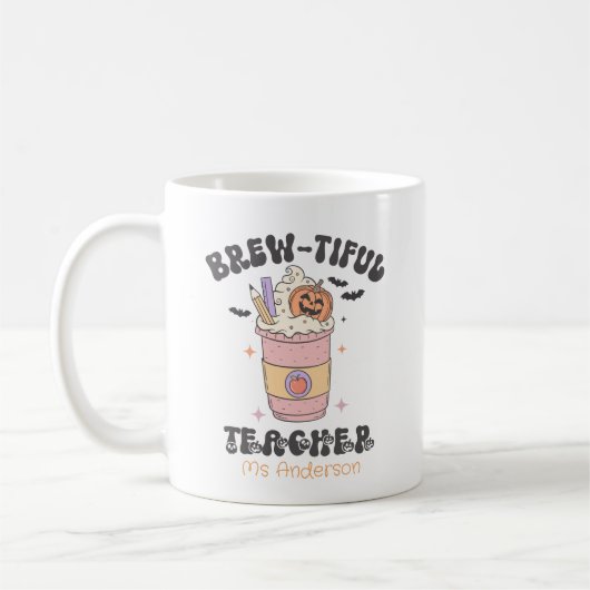 カスタムの醸造先生ハロウィーンマグ コーヒーマグカップ (左)