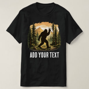 カスタムの面白いビッグフット・サスクワッチ デザイン - 個人 Tシャツ