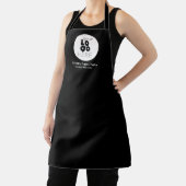 カスタムの黒人スタッフユニフォームに黒いロゴ エプロン (インサイチュ)
