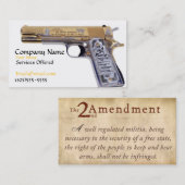 カスタムの1911年の名刺 名刺 (正面/裏面)