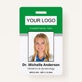 カスタムのGreen Doctor Photo Identity バッジ