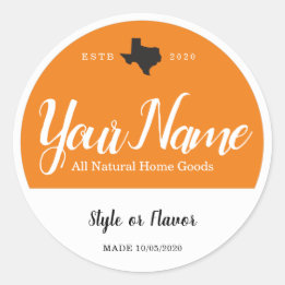 カスタムのJARラベルとLIDラベル – 独自の単語を追加する ラウンドシール