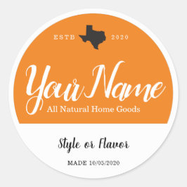 カスタムのJARラベルとLIDラベル – 独自の単語を追加する ラウンドシール