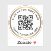 カスタムのQRコード詳細を調べる縁ど シール (シート)