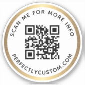 カスタムのQRコード詳細を調べる縁ど シール (正面)