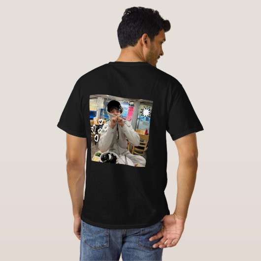 カスタムのTシャツとあなたの名前 Tシャツ (裏面フル)