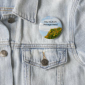 カスタムはあなたのメッセージの青空のケシにボタンをかけます 缶バッジ (インサイチュ)