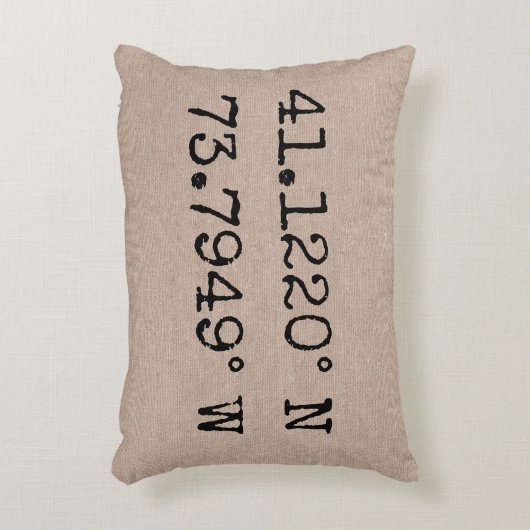 カスタムはあなた自身の都市国家の座標のバーラップを加えます アクセントクッション (正面(垂直))