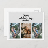 カスタムはがきハッピーマザーの日フォトコラージュ ポストカード (正面/裏面)