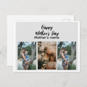 カスタムはがきハッピーマザーの日フォトコラージュ ポストカード (正面/裏面)
