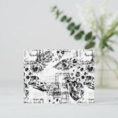 カスタムはがき。お礼とホリデーカード ポストカード (スタンド正面)