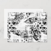 カスタムはがき。お礼とホリデーカード ポストカード (正面/裏面)