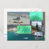 カスタムはがき – カンクンコラージュ10 ポストカード (正面/裏面)