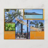 カスタムはがき – ハワイのコラージュ5 ポストカード (正面)