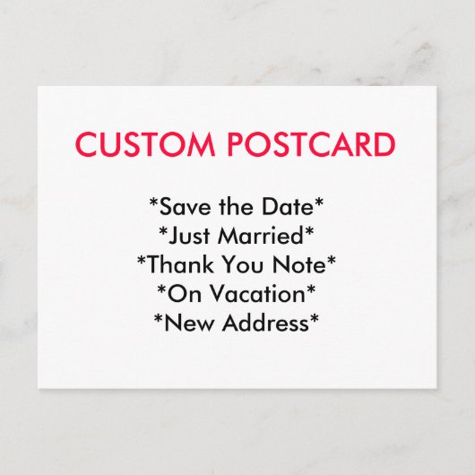 カスタムはがき ポストカード (正面)