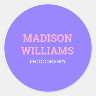 カスタムはっきりしたシンプルカラフルブルーピンクプロモーション ラウンドシール