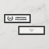 カスタムはっきりしたモダン卒業名カード挿入 コーリングカード (正面/裏面)