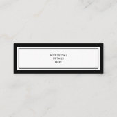 カスタムはっきりしたモダン卒業名カード挿入 コーリングカード (裏面)