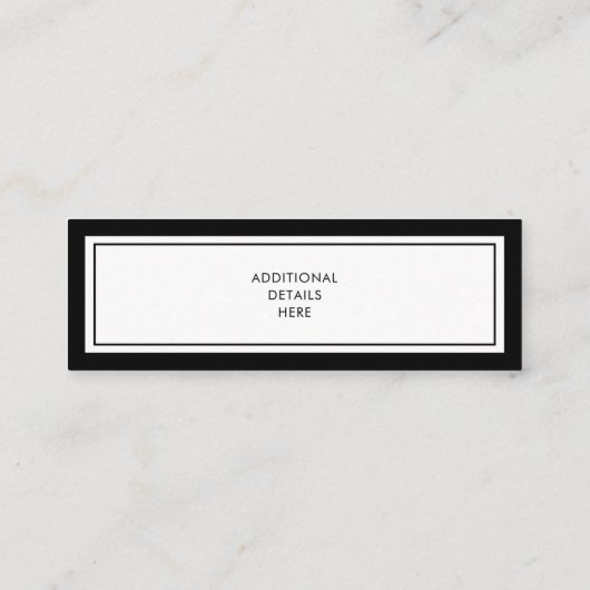 カスタムはっきりしたモダン卒業名カード挿入 コーリングカード (裏面)